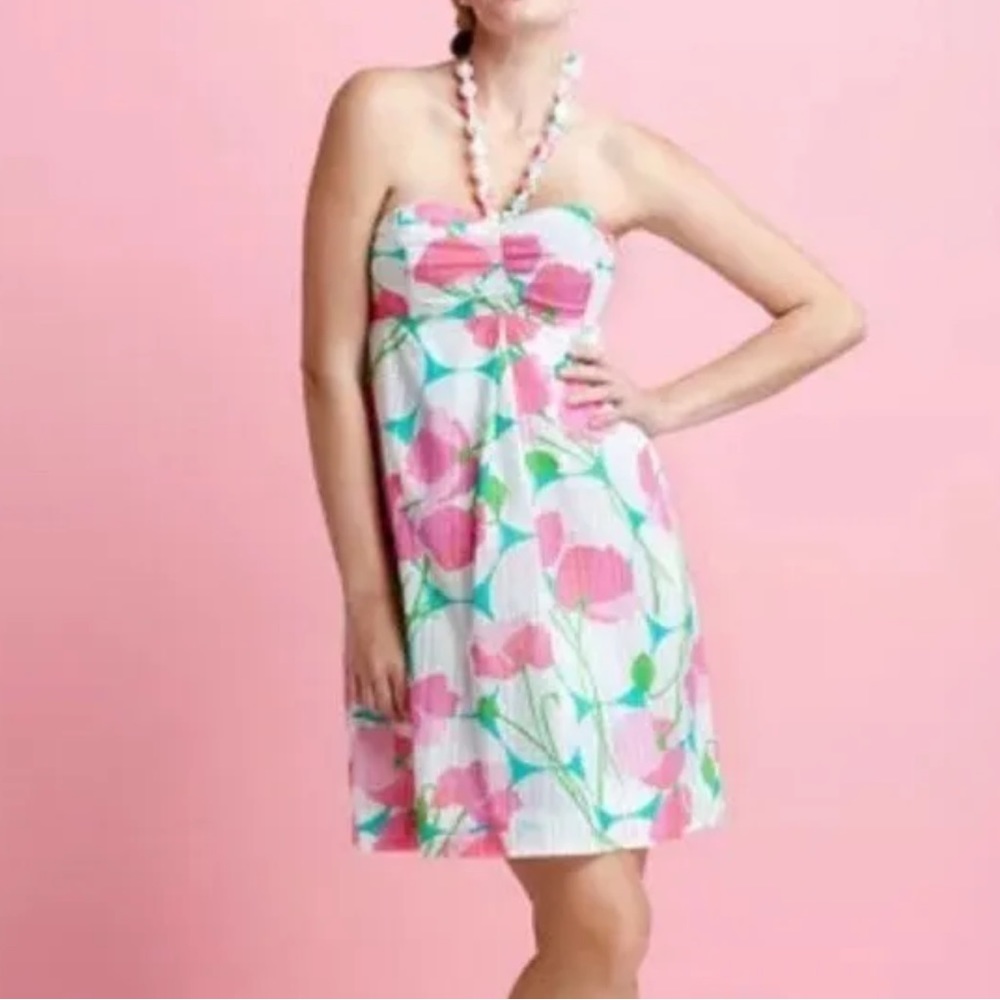 Lilly Pulitzer Betsy Had Me a Blast Floral Halter Dress